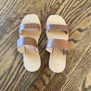 Never worn Joie leather sandals size 35.5